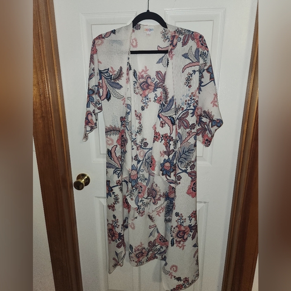 LuLaRoe Other - LulaRoe Light Weight Sheer Floral Cover-Up Size Small